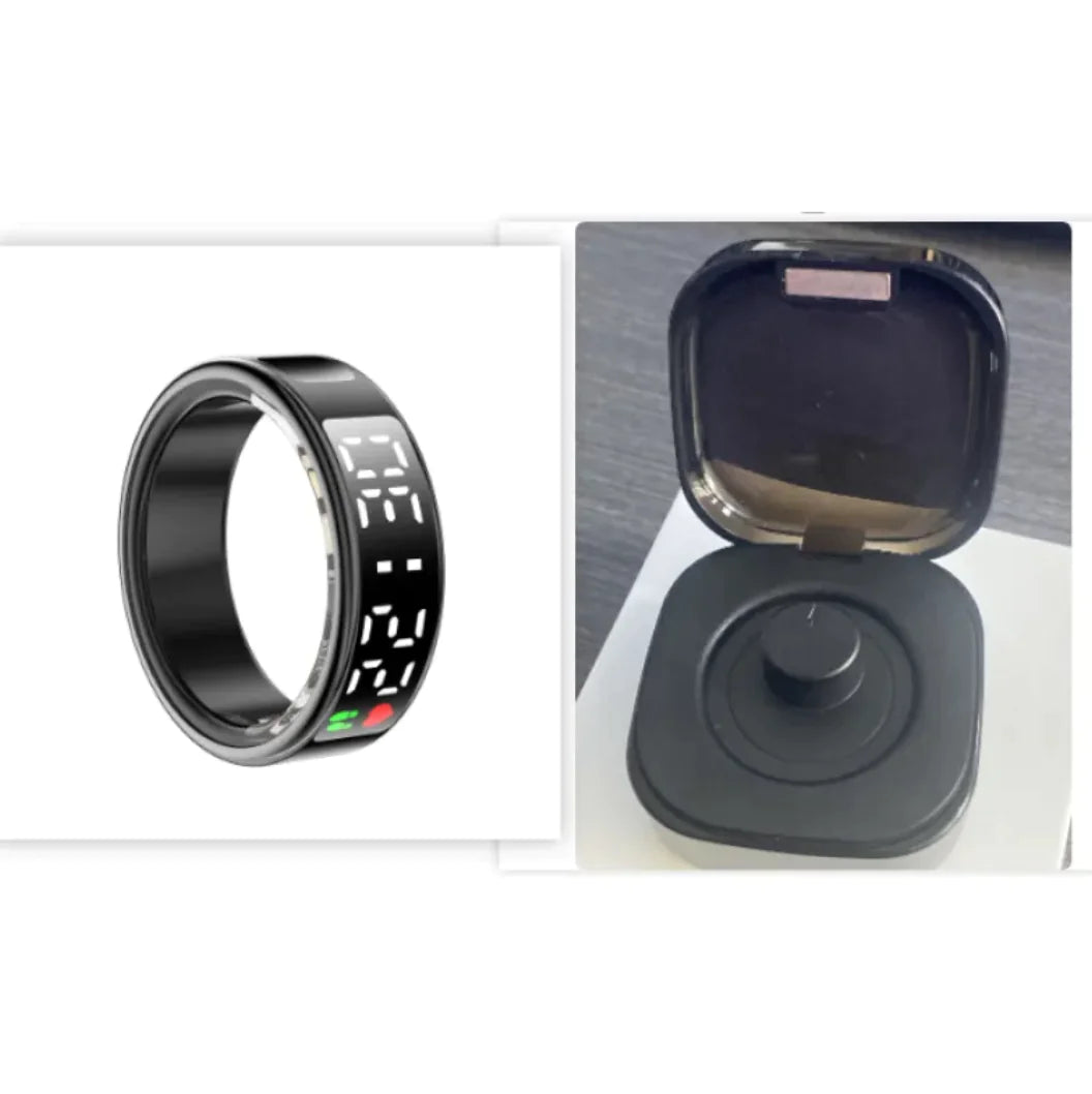Touchscreen Smart Ring with Flip Display
